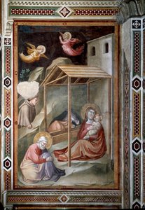 A vida da Virgem: Natividade (fresco, c.1327) de Taddeo Gaddi