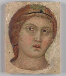 Cabeça de um anjo de rosto inteiro, ca. 1397. de Taddeo di Bartolo