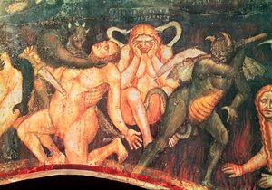 Inferno, detalhe do luxurioso, c.1394
