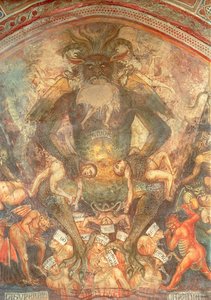 O Juízo Final, detalhe do Leviatã, c.1394