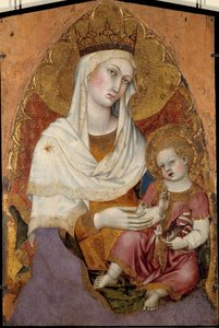 A Virgem e a Criança Altarpiece de Taddeo di Bartolo (1363-1422). Cerca de 1400. Dim. 1,04 x 0,69 m. Avignon, Musee du Petro Palais