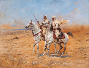 Atravessar o deserto (óleo sobre tela) de Tadeusz Ajdukiewicz