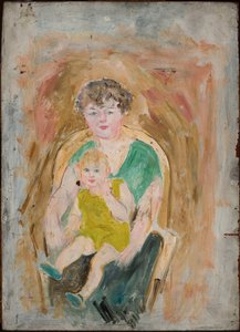 Mutter mit Kind de Tadeusz Makowski