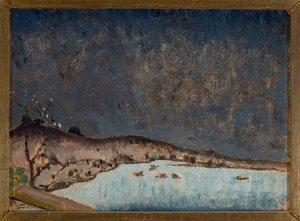 Paisagem com nuvens de Tadeusz Makowski