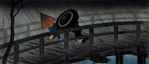 Chuva na Ponte Izumi de Takahashi Hiroaki