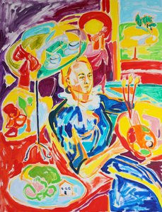 Retrato de um artista vibrante de Tamara Jare