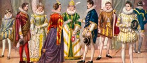 Vestido italiano do século XVI de Tancredi Scarpelli