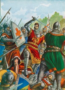 Ezzelino III da Romano capturado perto de Bergamo em 1259 de Tancredi Scarpelli