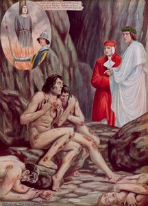 Ilustração para a Divina Comédia de Dante de Tancredi Scarpelli