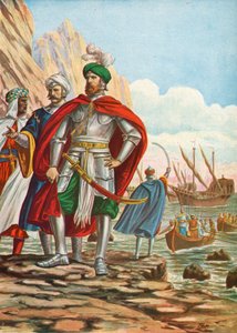 Mustafa desembarque na ilha de Chipre em 1570 de Tancredi Scarpelli