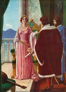 Rainha Giovanna II de Nápoles anula a adoção de Alfonso d&39;Aragona de Tancredi Scarpelli