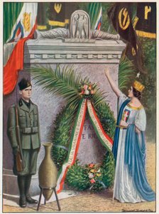 O altar em Campidoglio para a queda da Revolução Fascista de Tancredi Scarpelli