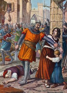 Theodoro sacou Ravenna em 709 sob ordens de Justiniano II de Tancredi Scarpelli