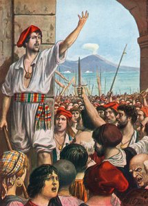 Tomasso Aniello, conhecido como Masaniello, foi o principal espírito de revolta em Nápoles, 1647 de Tancredi Scarpelli
