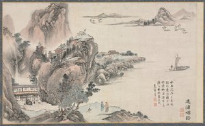 Uma das oito vistas dos rios Xiao e Xiang, 1788. de Tani Bunch