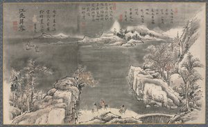 Uma das oito vistas dos rios Xiao e Xiang, 1788. de Tani Bunch