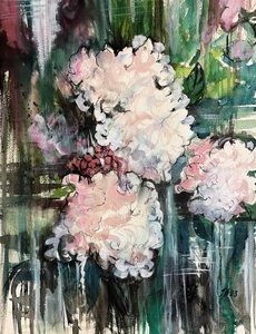 Abstrato floral onírico de Tanya Lundmark