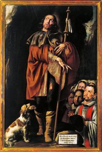 Itália, Varallo, pintura de São Roch de Tanzio da Varallo