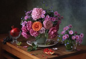 Flores e frutos de outono