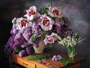 Natureza morta floral primaveril