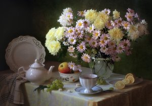 Chá e flores de Tatyana Skorokhod