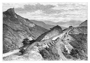 O Bhor Ghat, perto de Khandala, Índia, 1895. de Taylor