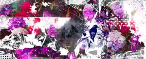 Abloom, 2015 (meios mistos sobre tela) de Teis Albers