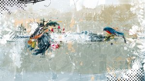 Birdalicious, 2014 (Colagem sobre tela)
