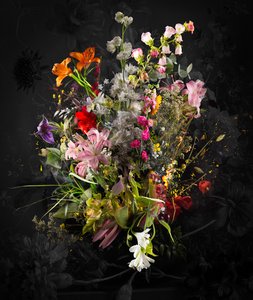 Bouquet XXXIX, 2020 (mídia mista sobre tela)