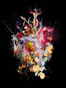Bouquet XX, 2016 (suportes mistos sobre tela)