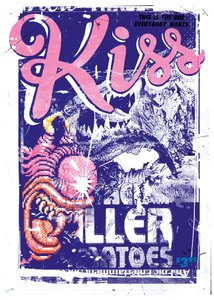Kiss Killer, 2015 (Colagem sobre tela) de Teis Albers