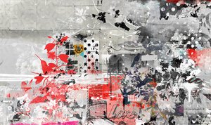 Colagem do amor, 2016 (Colagem sobre tela) de Teis Albers