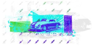 Vintage Futurism, 2015 (Colagem sobre tela)