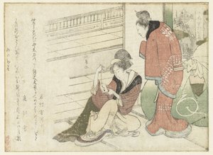 Duas mulheres de Teisai Hokuba