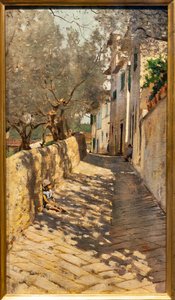 Beco para a Capponcina de Telemaco Signorini