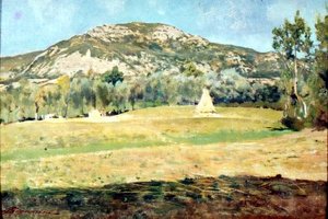 Agosto em Pietramala de Telemaco Signorini