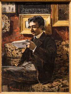 Homem que lê de Telemaco Signorini