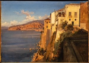 Teodoro Duclère: "Casa de Tasso em Sorrento", pintura a óleo, cerca de 1862.