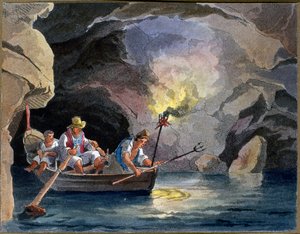 Pesca noturna, c.1830 (aquatinta) de Teodoro Guglielmo Witting
