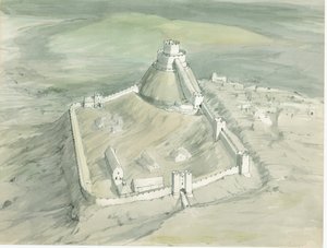 Castelo de Launceston, Weston Road, Launceston, Cornualha, 1980-1989.