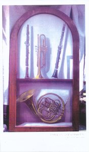Eu ouço música, doce música (1985) óleo no painel