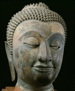 Cabeça de um Buda gigante (bronze)