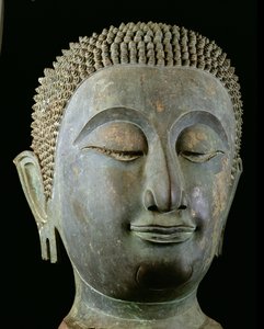Cabeça de um Buda gigante (bronze)