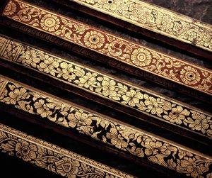 Lai Kaam livro manuscrito padronizado cobre de Thai School