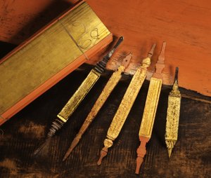 Manuscritos de Lanna Budista (folha de palmeira e madeira)