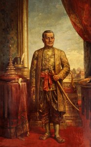 Retrato de Buda Yodfa Chulaloke de Thai School
