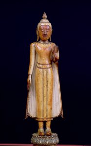 Buda em pé, estilo Ratanakosin de Thai School