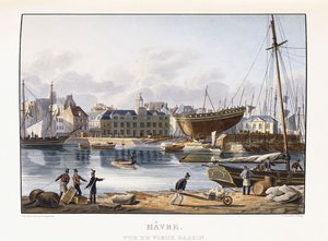 Le Havre, visto do antigo cais, 1823-1826