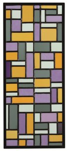Composição em vidro manchado VIII de Theo van Doesburg
