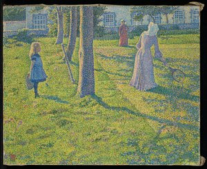 No Thuin ou na festa do tênis de Théo van Rysselberghe